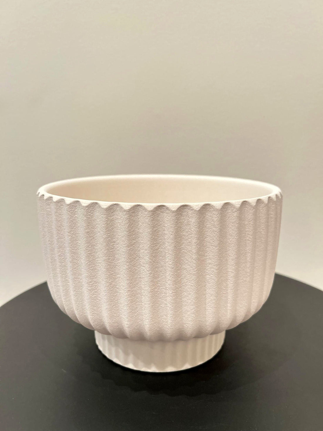 Small Ribbed Ceramic Bowl